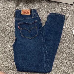 Levi's Dark Blue Denim Skinny Jeans